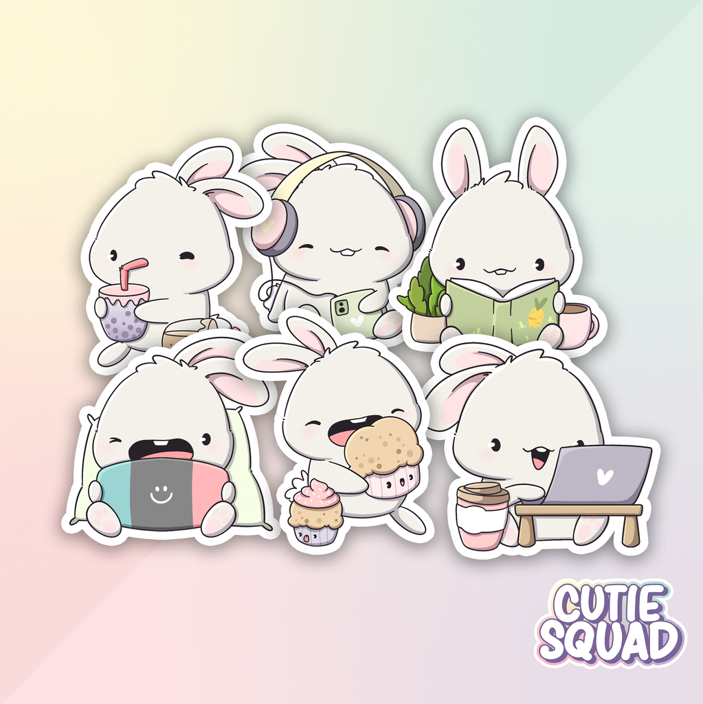 Cozy Bunnies | Stickers