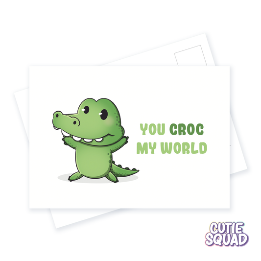You croc my world | Postcard