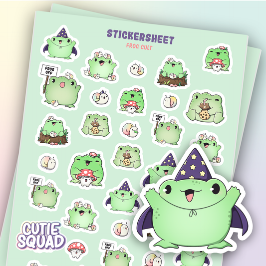Cult Frogs | Sticker Sheet