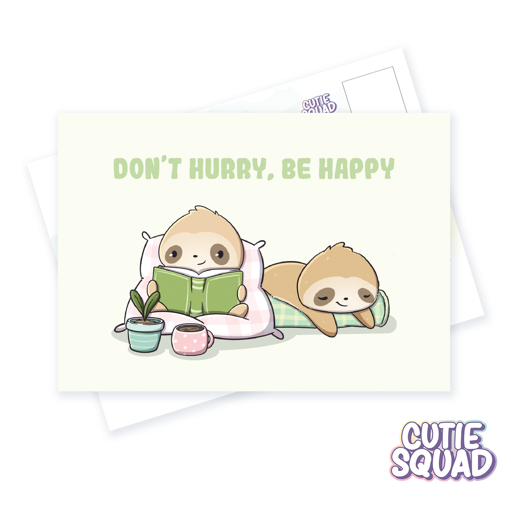 Don't hurry, be happy | Postcard