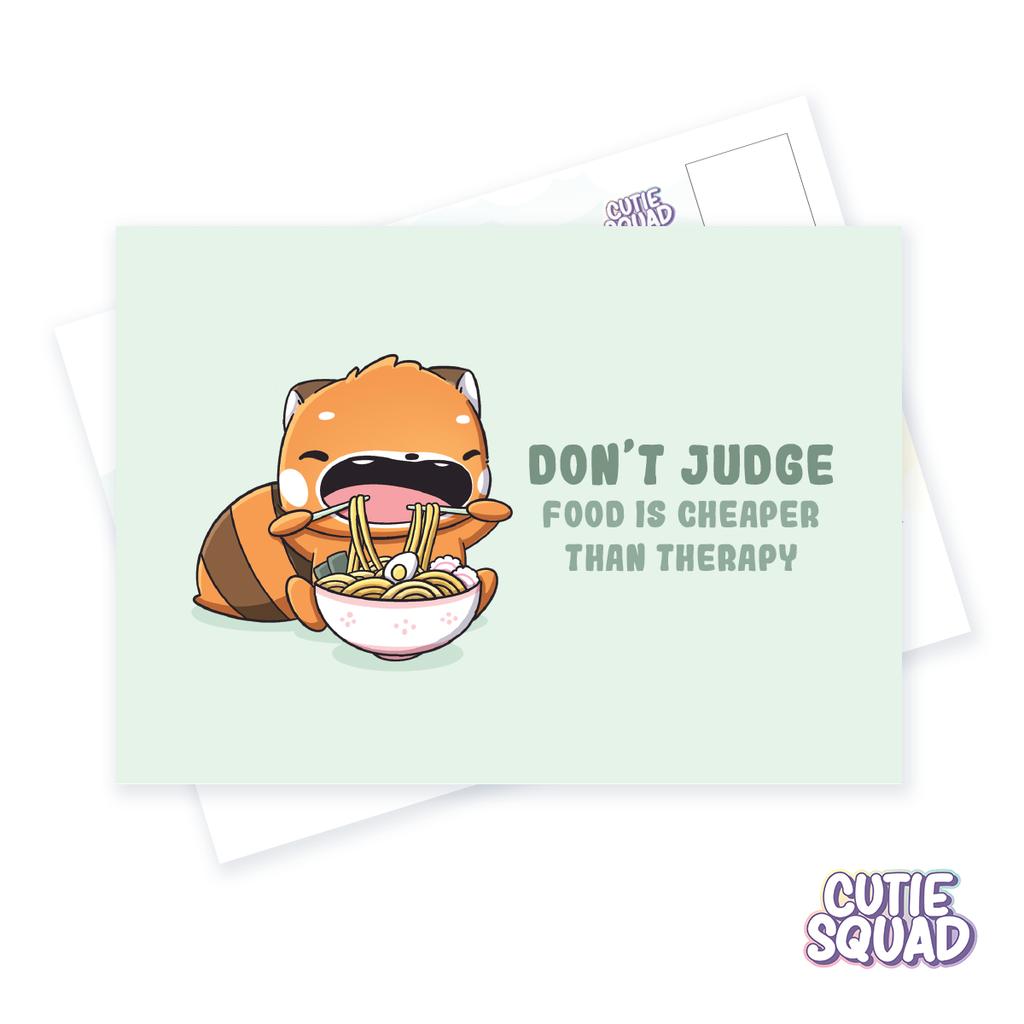 Don't judge | Postcard