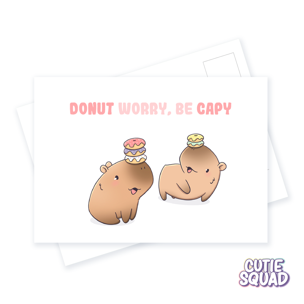 Don't worry, be capy | Postcard =