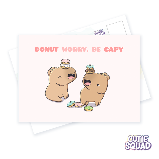 Don't worry, be capy | Postcard
