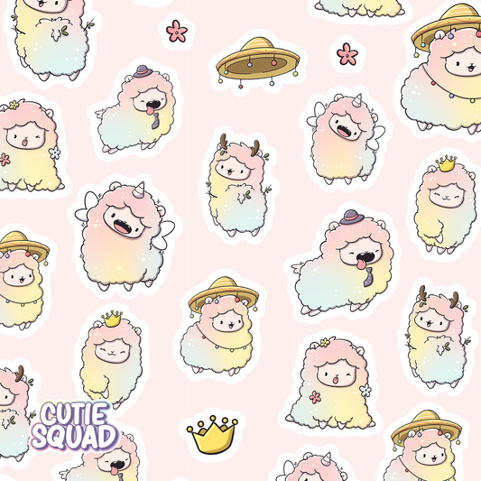 Fancy Llamas | Sticker Sheet