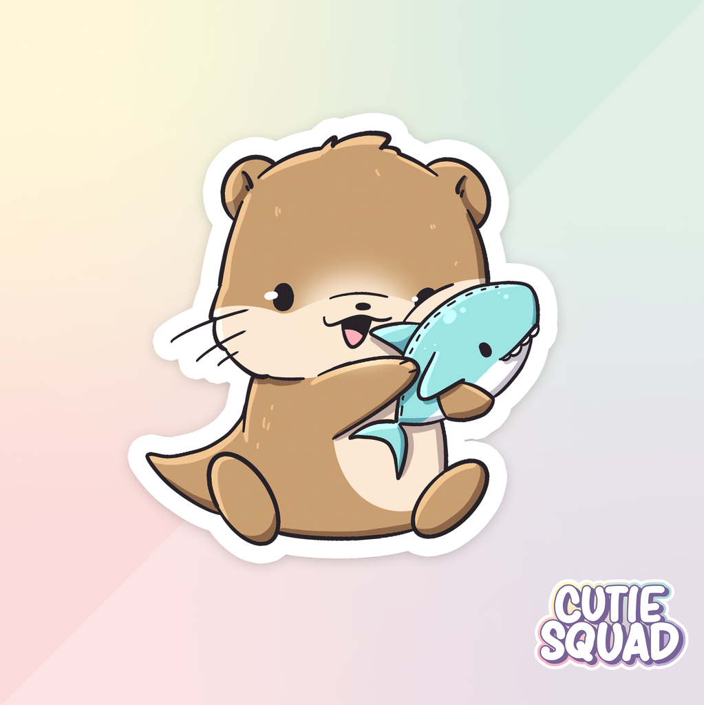 Fishy Otters | Stickers