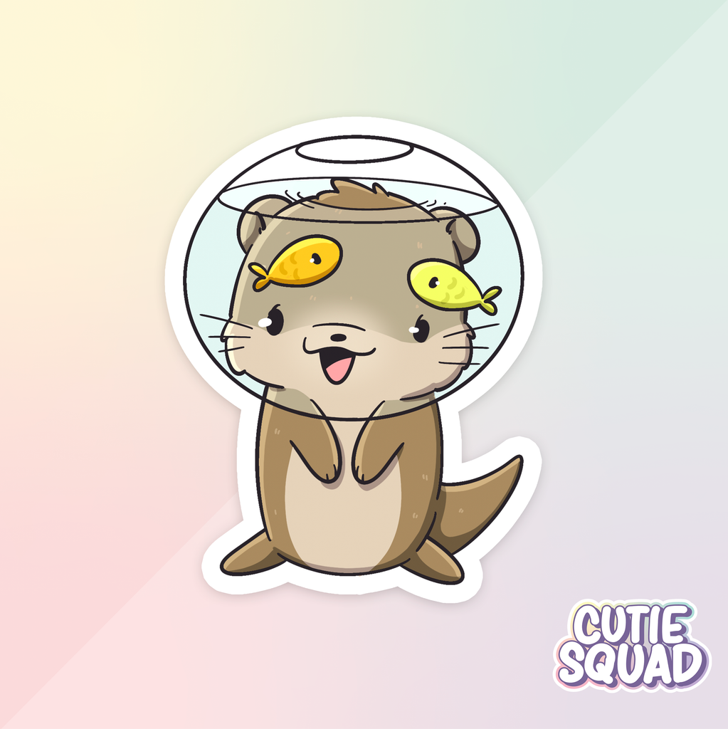 Fishy Otters | Stickers