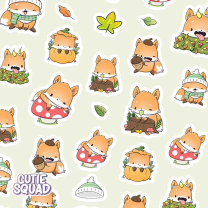 Foxes in Fall | Sticker Sheet