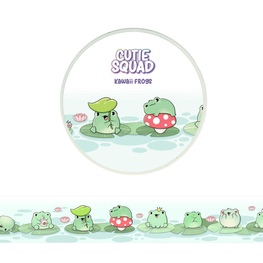 Kawaii frogs | Washi Tape 10m