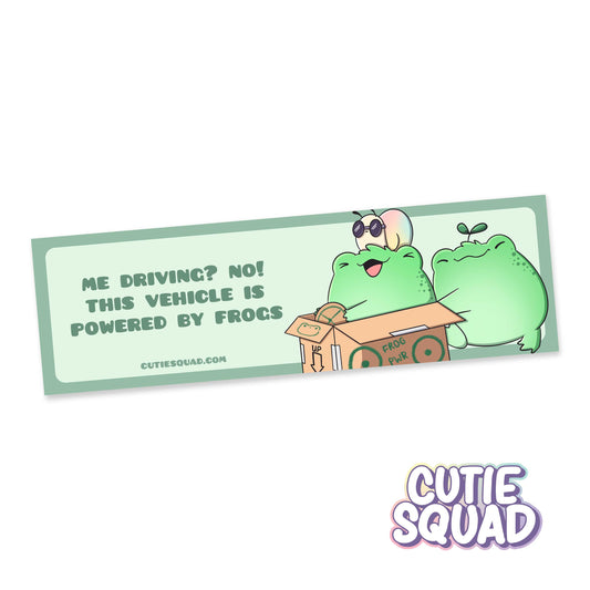 Frog Powered – Grappige Kicker Bumper Sticker