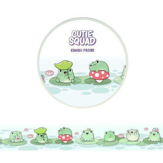 Kawaii Frogs | Washi Tape 10m