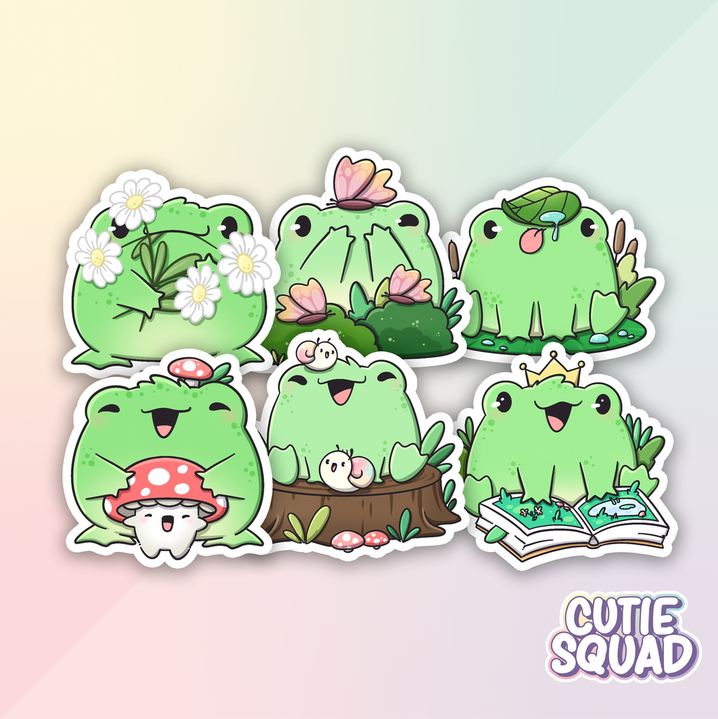 Garden Frogs | Stickers