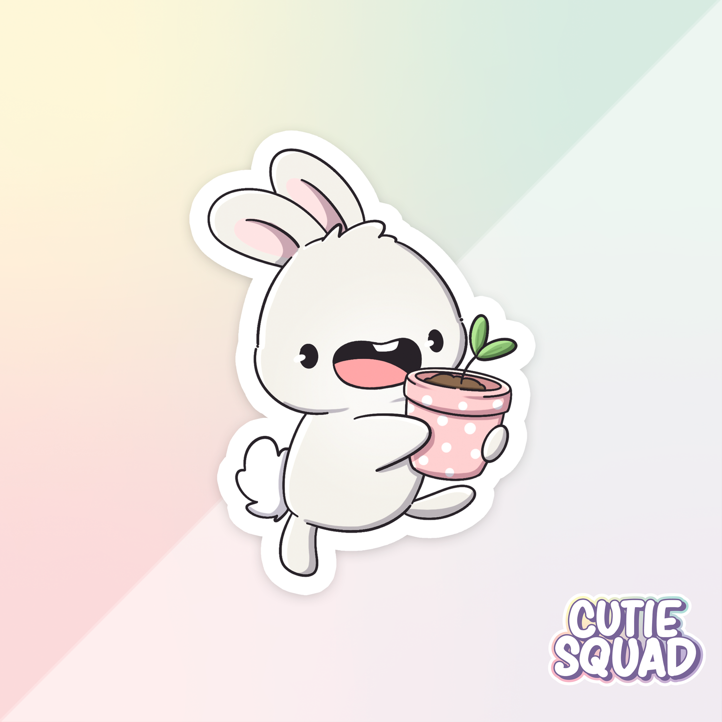 Gardening Bunnies | Stickers