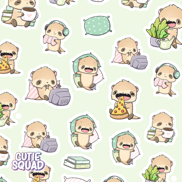 Meerkats relaxing | Sticker Sheet