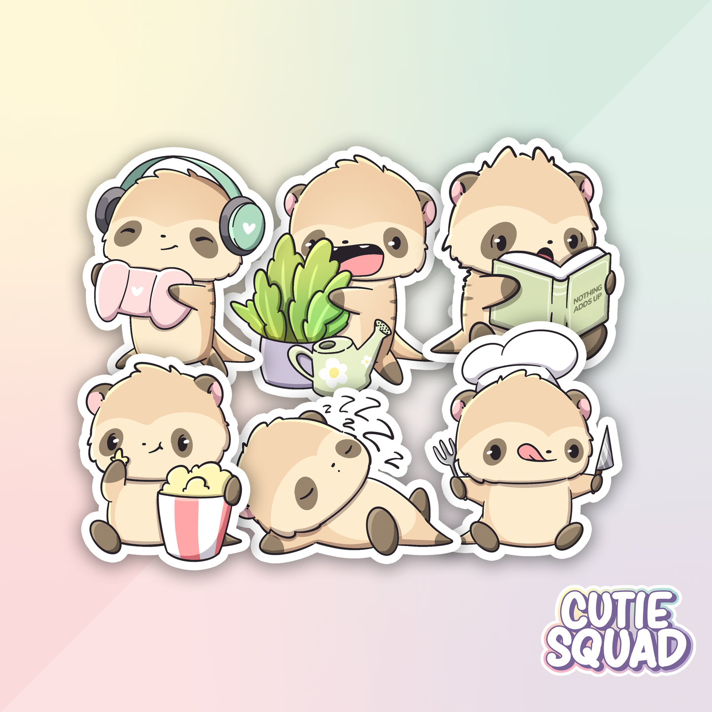 Meerkats relaxing | Stickers | Sale