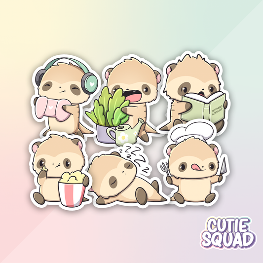 Meerkats relaxing | Stickers | Sale