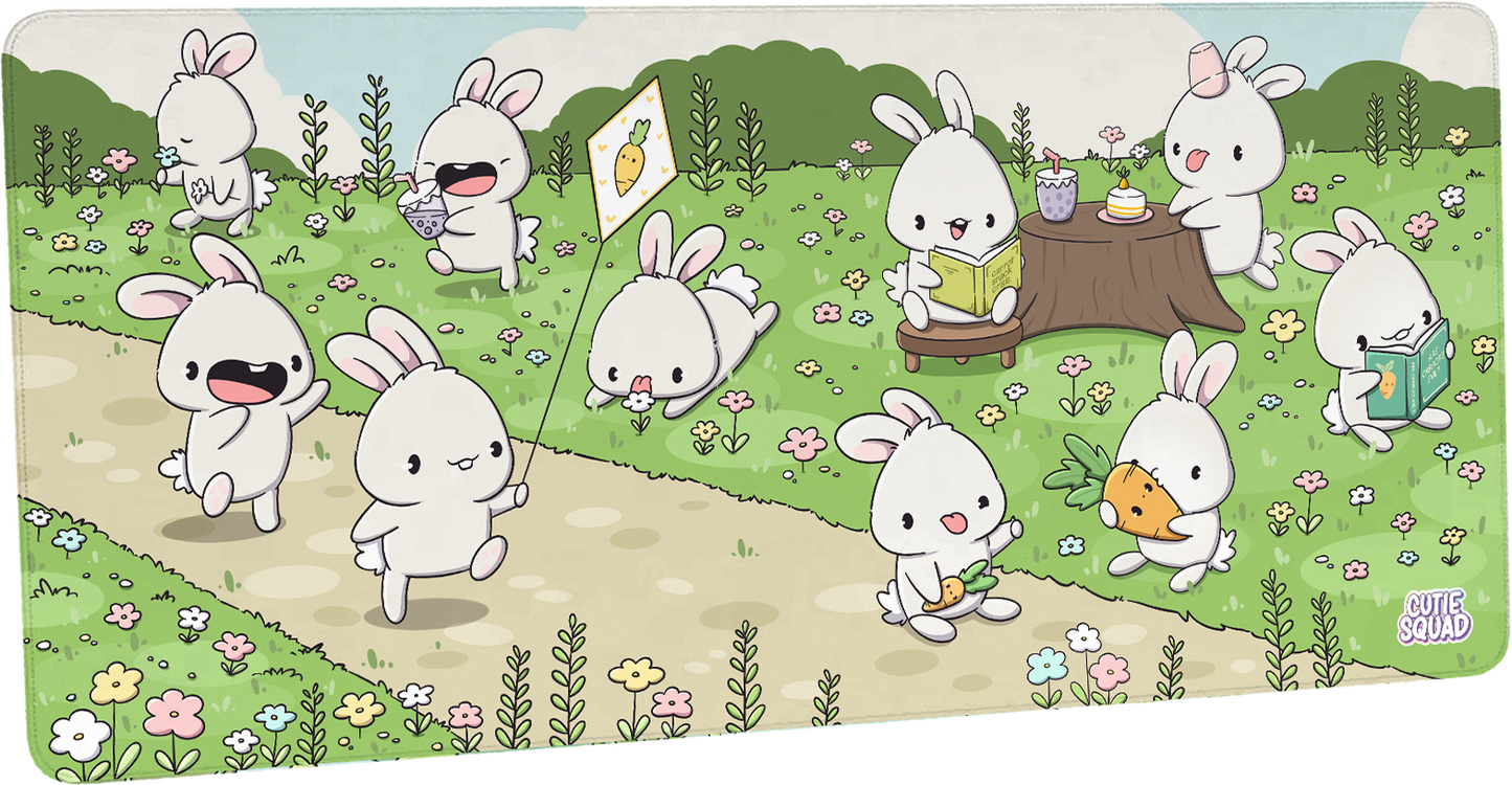 Konijn Kawaii Deskmat 90x40 cm