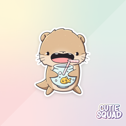 Fishy Otters | Stickers