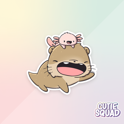 Fishy Otters | Stickers