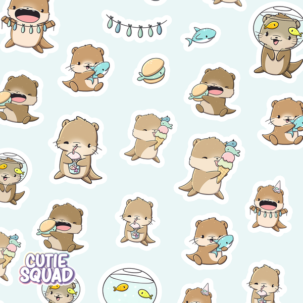 Fishy Otters | Sticker Sheet