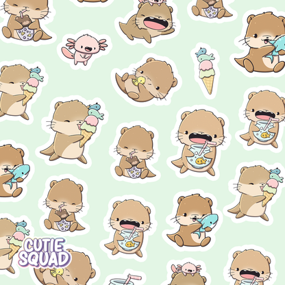 Fishy Otters pt2 | Sticker Sheet