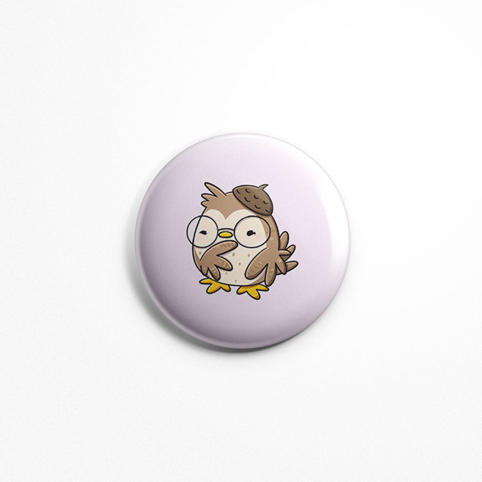 Owlbert in Fall | Buttons