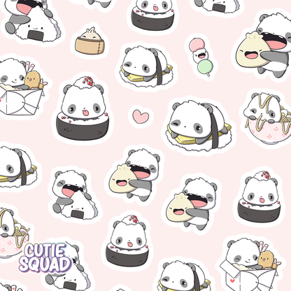 Panda platter | Sticker Sheet