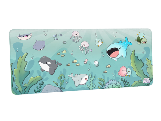 Penguins under the sea | Deskmat