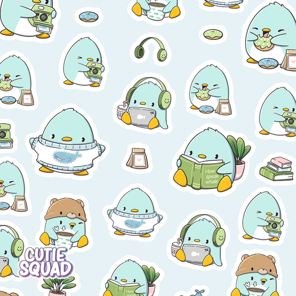 Penguins & Whales | Sticker Sheet