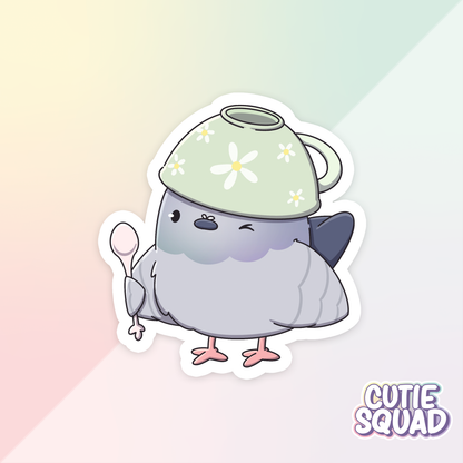 Pigeons with Hats pt.2 | Stickers