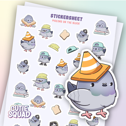 Pigeons from the block | Sticker Sheet