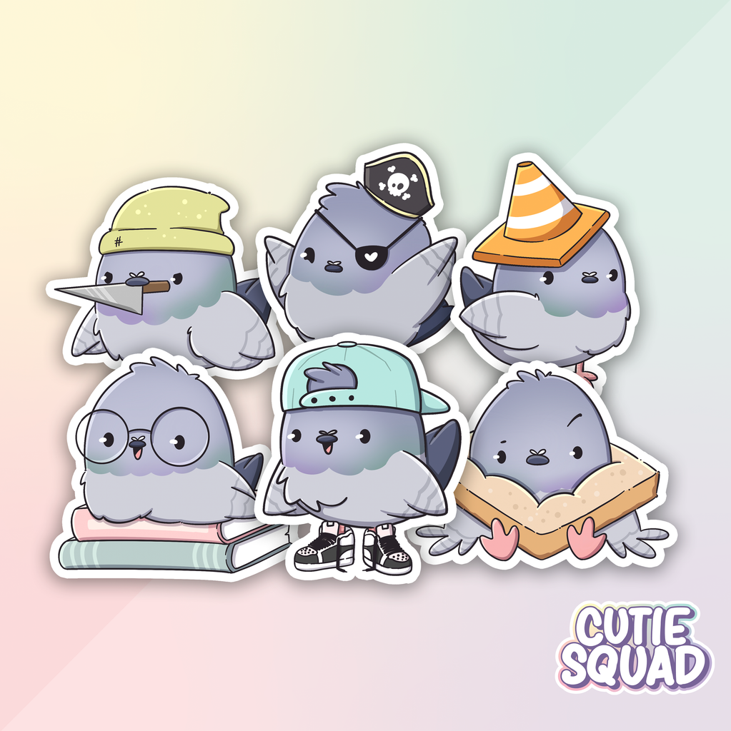 Pigeons from the block | Stickers