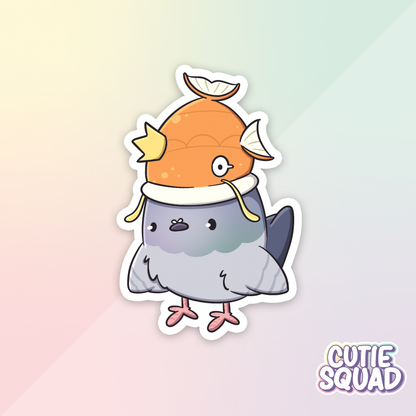 Pigeons with hats | Stickers