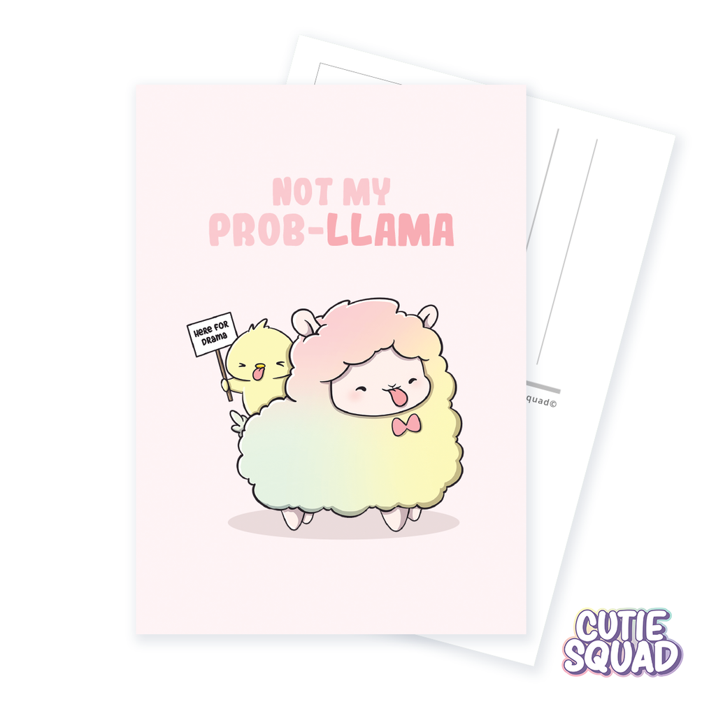 Not my Prob-llama | Postcard