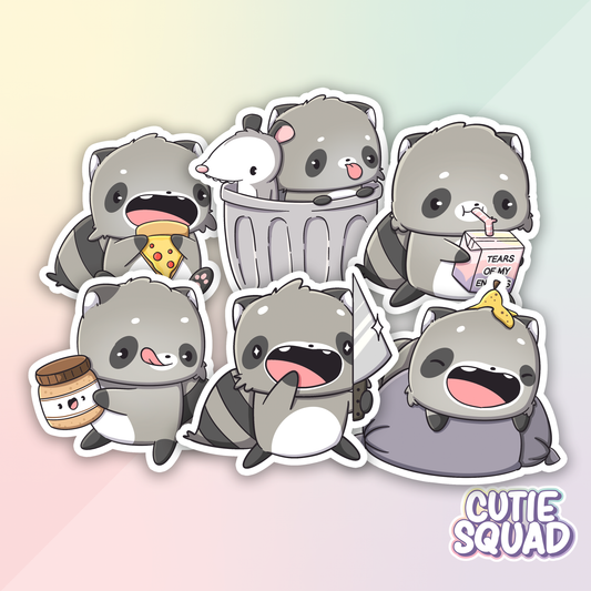 Wacky Raccoons | Stickers