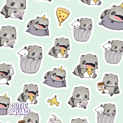 Silly Trash Pandas | Sticker Sheet