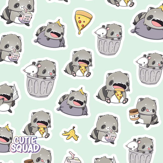 Silly Trash Pandas | Sticker Sheet