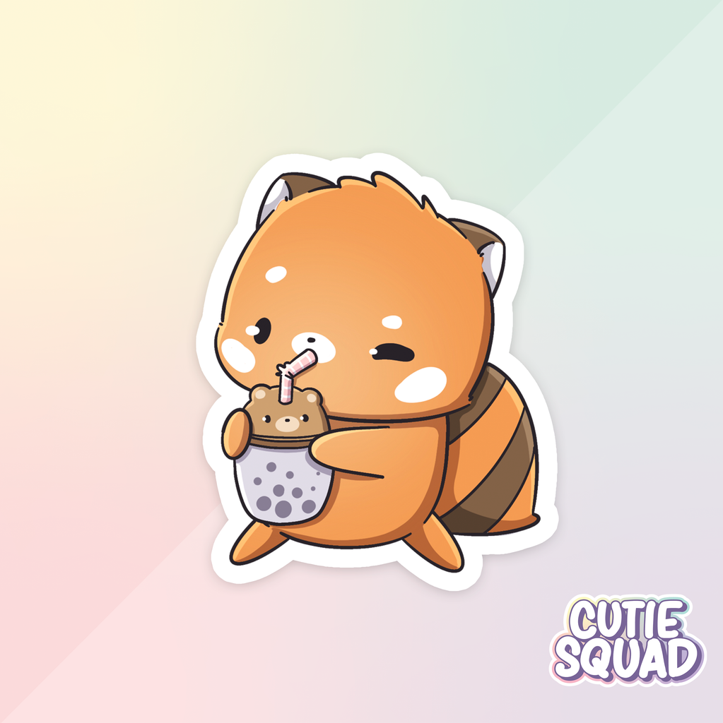 Red Panda Foodies | Stickers