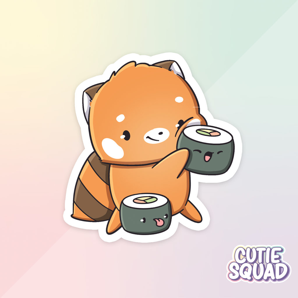 Red Panda Foodies | Stickers