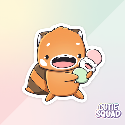 Red Panda Foodies | Stickers | Sale