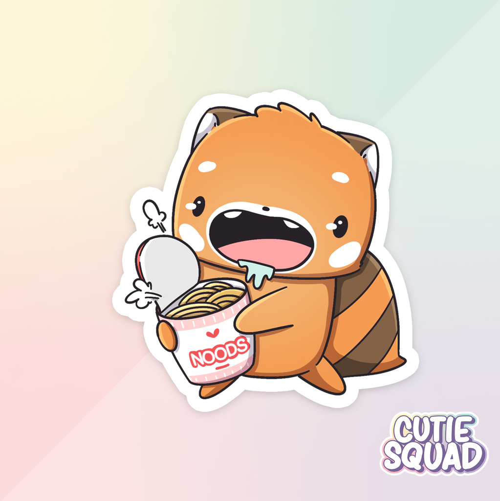 Red Panda Foodies | Stickers