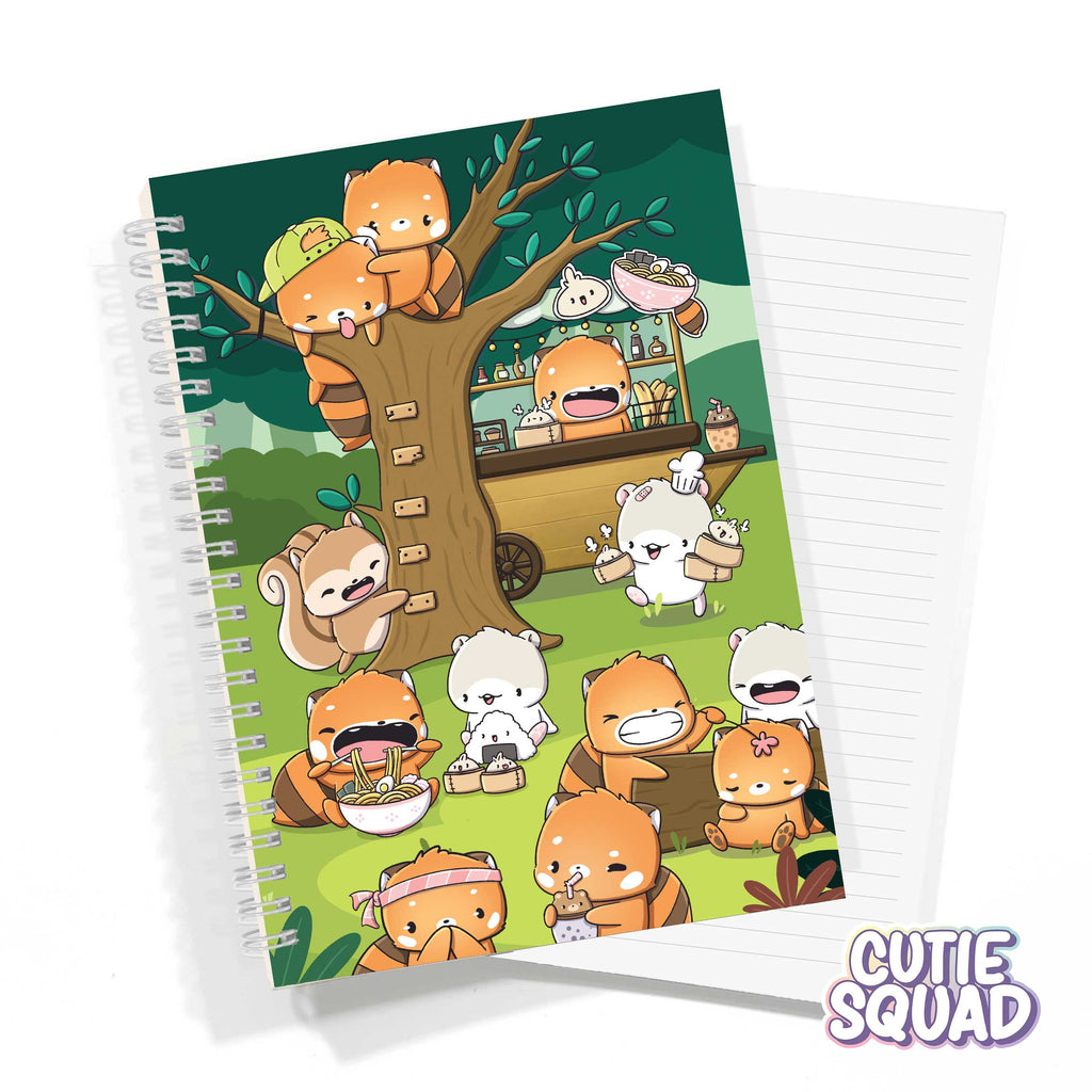 Red Panda Foodies | Notebook A5