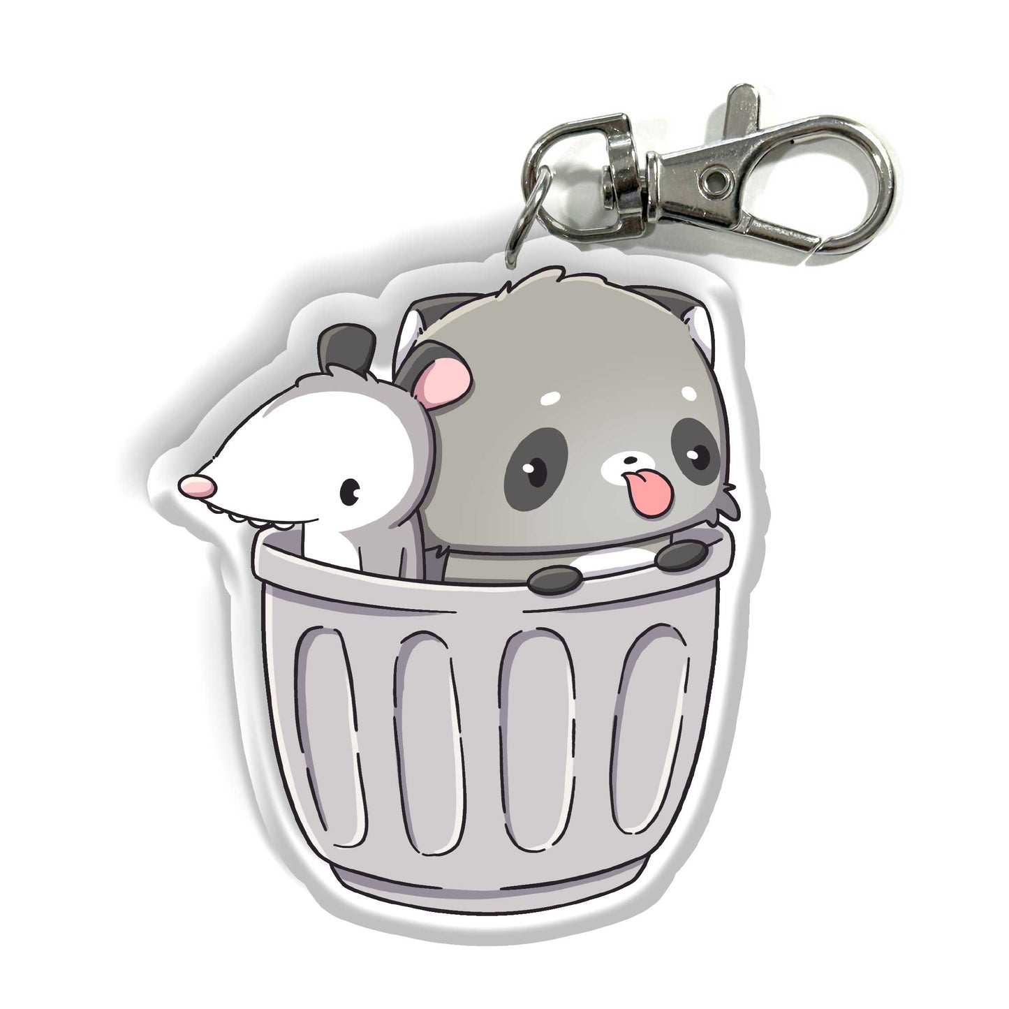 Raccoon & Opposum | Keychain