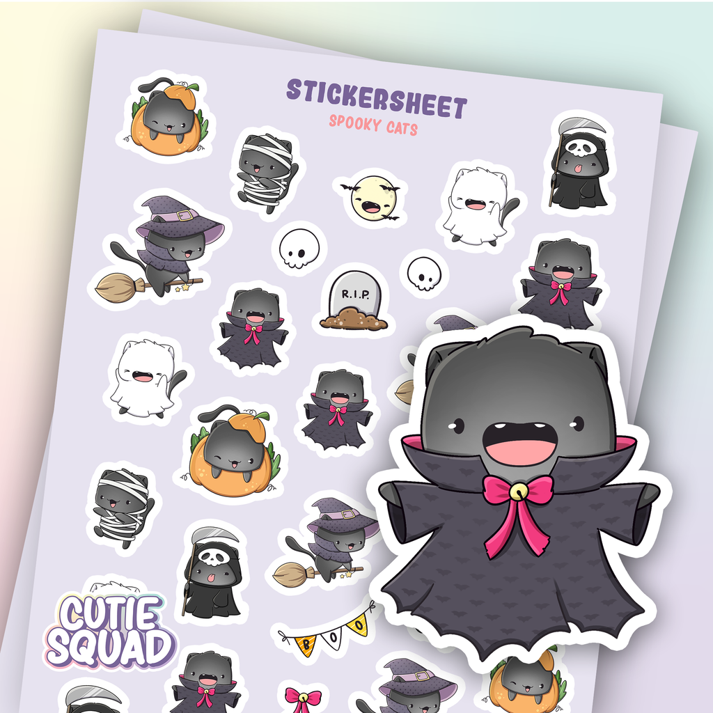 Spooky Cats | Sticker Sheet