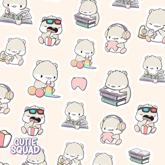 Hamster Hobbies | Sticker Sheet