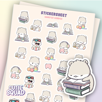 Hamster Hobbies | Sticker Sheet