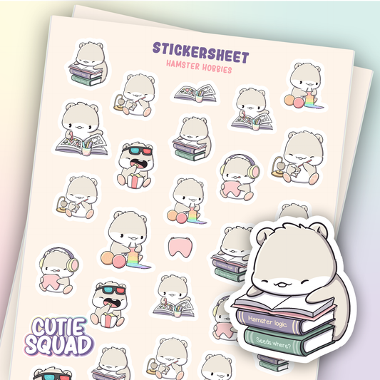 Hamster Hobbies | Sticker Sheet