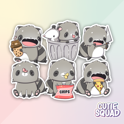 Wacky Raccoons | Stickers | Sale